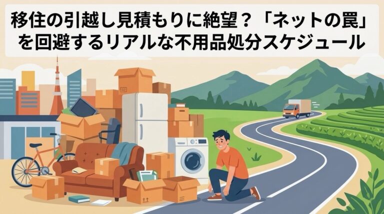 移住の引越し見積もりに絶望？「ネットの罠」を回避するリアルな不用品処分スケジュール
