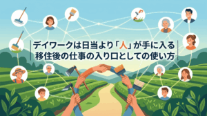 デイワークは日当より「人」が手に入る｜移住後の仕事の入り口としての使い方