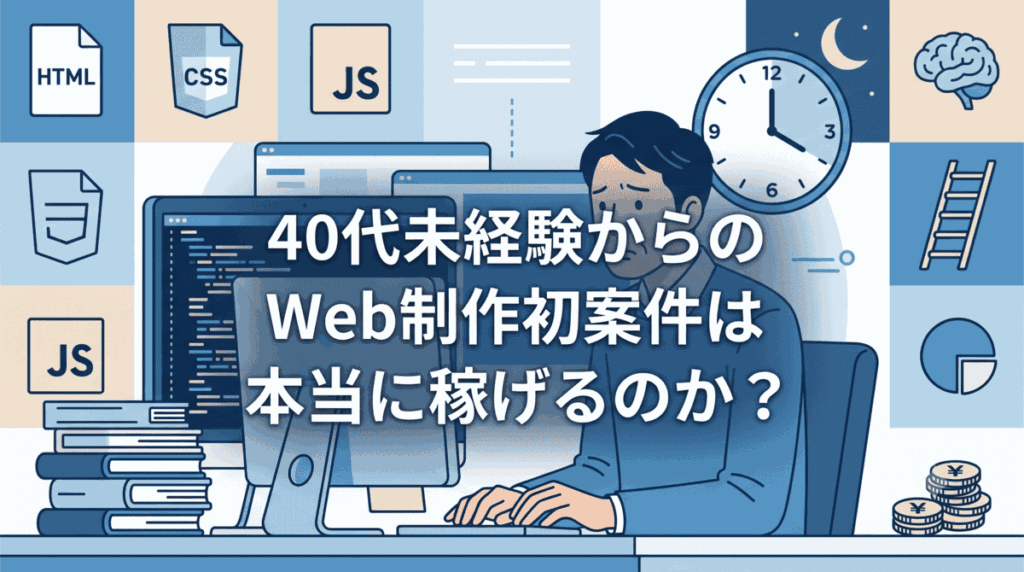 40代未経験からのWeb制作初案件は本当に稼げるのか？