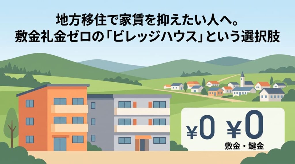 地方移住で家賃を抑えたい人へ。敷金礼金ゼロの「ビレッジハウス」という選択肢