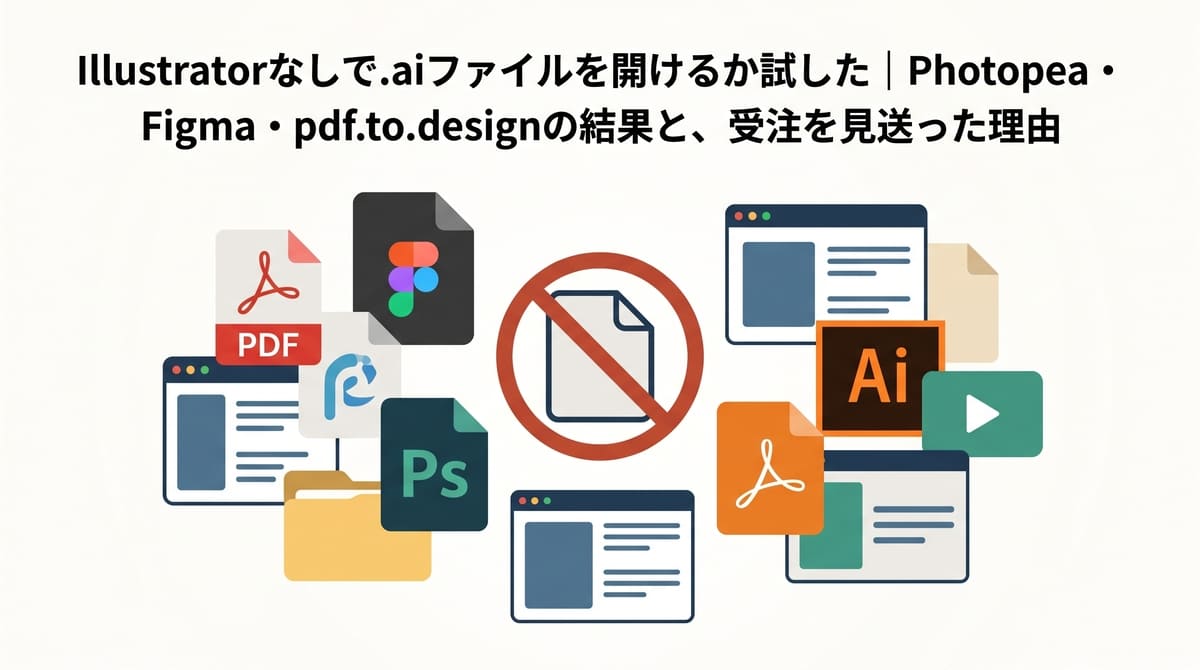 Illustratorなしで.aiファイルを開けるか試した｜Photopea・Figma・pdf.to.designの結果と、受注を見送った理由